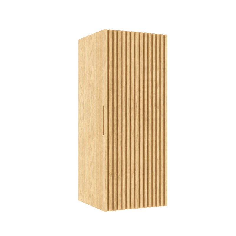 Bathroom Wall Cabinet In Oak, 12" Mounted, And Functional With Door Shelf For Upgrade Oak Vanity Side Shelf, , Attractive Bath