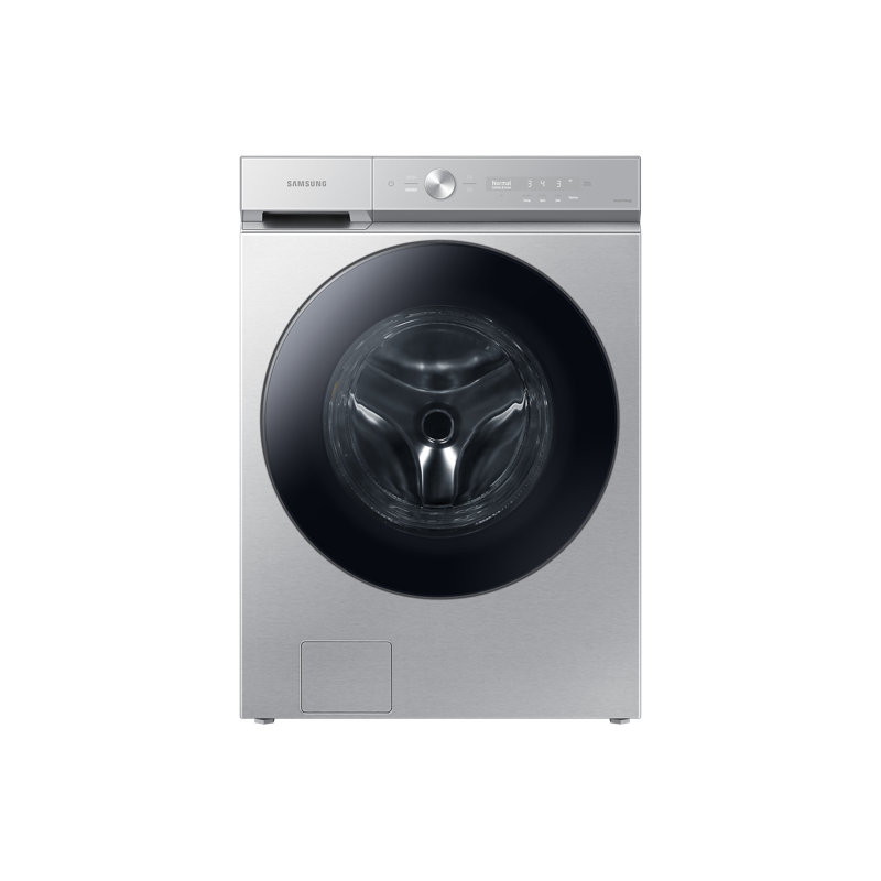 Samsung Bespoke 6.1 Cu. Ft. High-Efficiency Front Load Washer with Steam Wash, Stainless Steel
