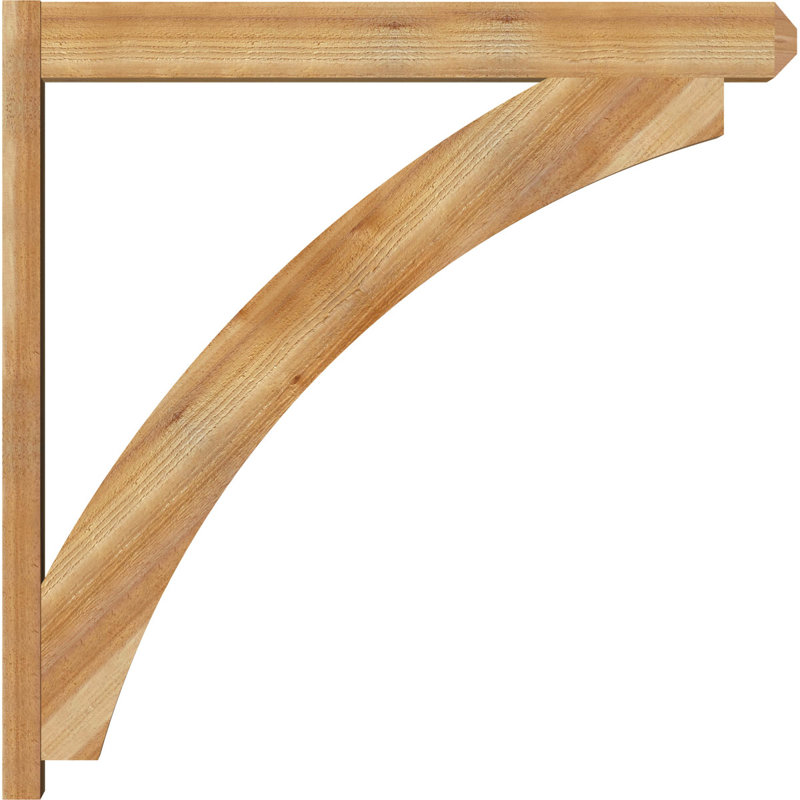 Persienne en bois rustique Thorton Craftsman, P 42 po x H 42 po, Cèdre rouge de l'Ouest de 8 po (sciage brut)