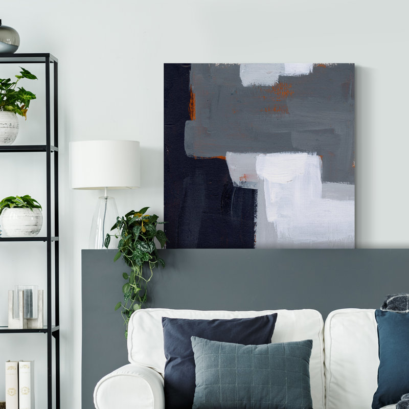 « Concrete Wall II », reproduction d’art sur toile tendue, H 10 po x l 10 po x P 1,5 po