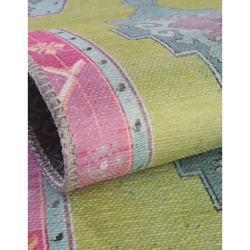 Tapis traditionnel bleu oppi, Ovale 2 pi x 3 pi 1 po