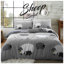 Animal Sheep Design Duvet Cover Set with Pillowcases - Polycotton Bedding - Available in Single Double King-788828156-788828159