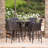 Salgado Outdoor Wicker 5 Piece Pub Table Set