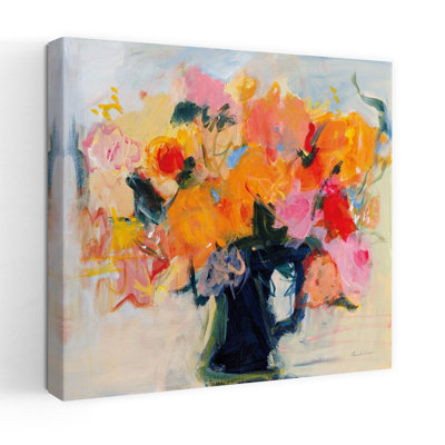 Contemporary Showy With Black Bouquet Art