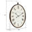 Immanuel 36'' H Oval Metal Wall Clock