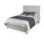 Grand lit de style moderne en bois, cadre de lit