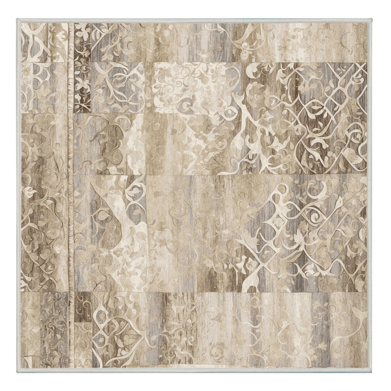 Golden Radiance Rug, Square 6'