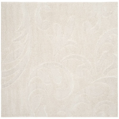 Tapis de couleur unie à longs poils caduques cadu