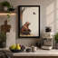 Bear And Black Bird Rustic - Print-136781541-136781543