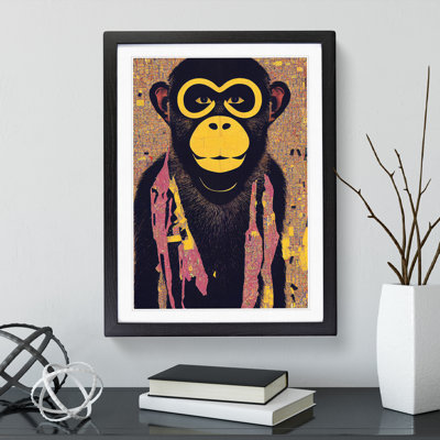 Monkey Abstract - Single Picture Frame Print