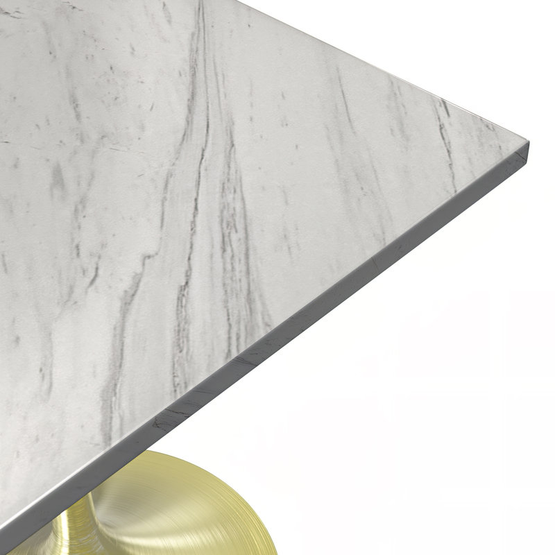 Table de salle à manger Heatherton, H 29,35 po x L 27,56 po x l 27,56 po
