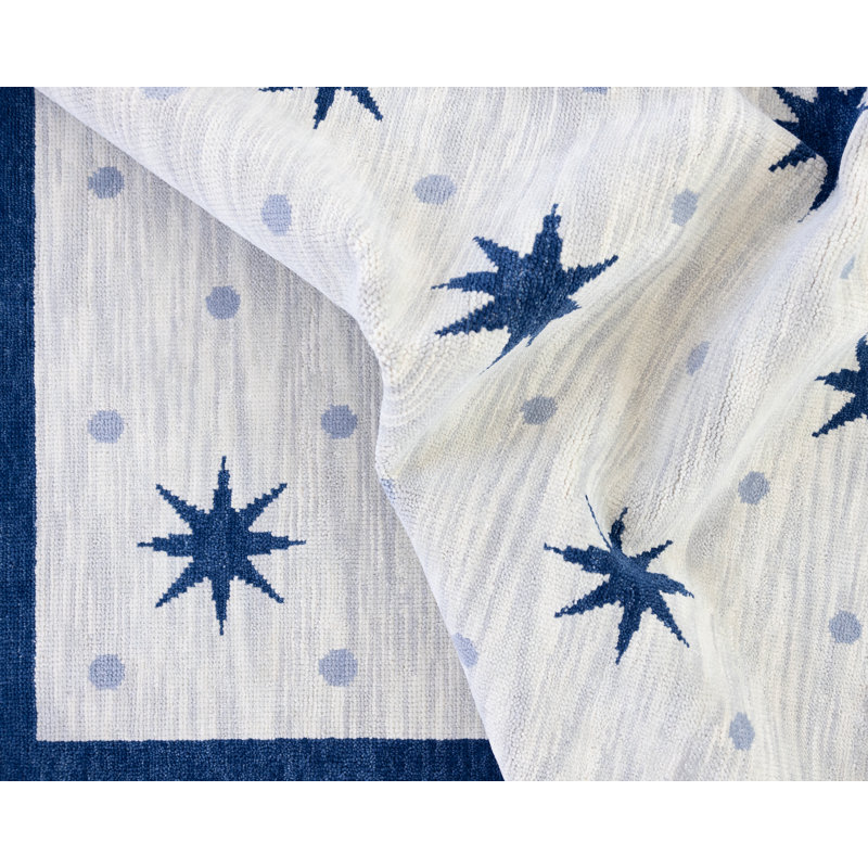 Lawson Hand Knotted Wool Starburst Area Rug, Square 12'