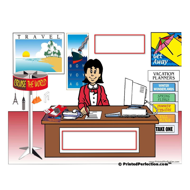 Agent de voyage personnalisé - aimant en acrylique pour femme - excellent cadeau!, Oui