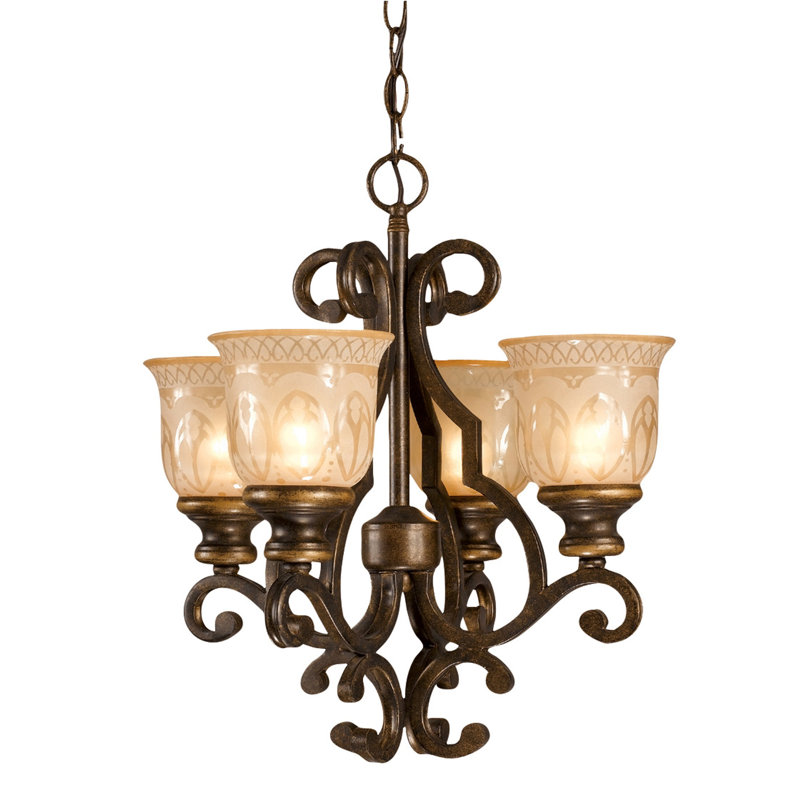 Tusten 4 - Light Dimmable Chandelier
