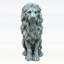 Statue de lion assis en oxyde de magnésium, résistante aux intempéries et finement détaillée, pour la décoration de jardin extérieur.