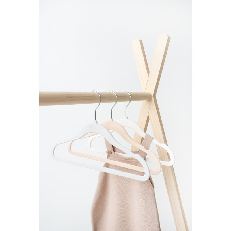 3 Sprouts Assorted Velvet Baby Clothes Hangers - Pack of 30