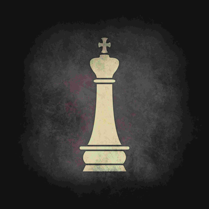 «Chess King», impression sur toile tendue, L 12 po x H 12 po