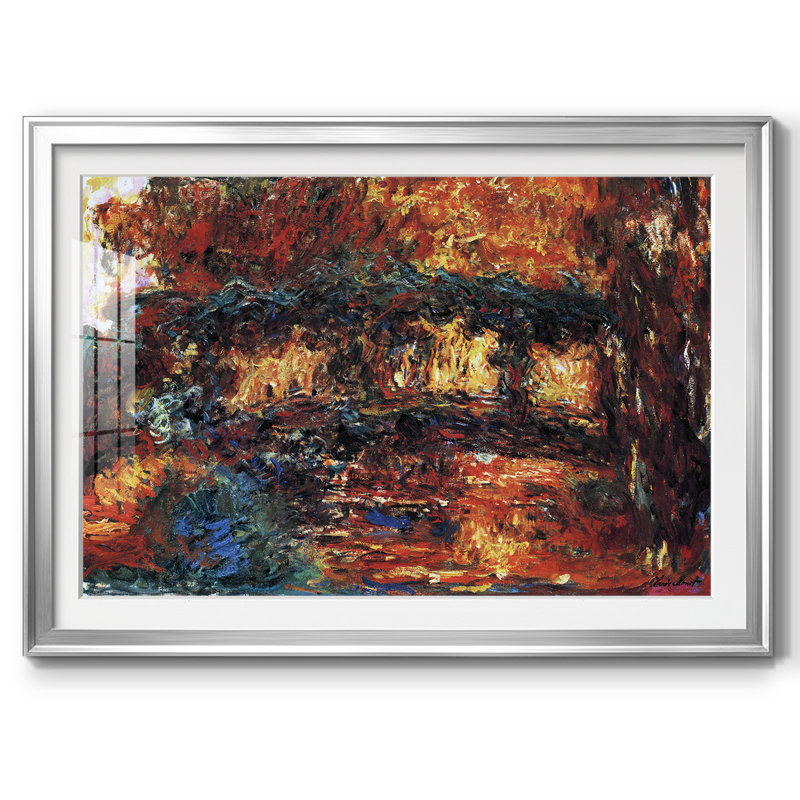Le pont japonais # 2, Argent, H 30 po x l 44 po x P 1,5 po