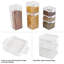 Contenants de rangement pour aliments Calen - Ensemble de 6 contenants avec couvercles pour l'organisation et le rangement du garde-manger - Bacs secs et liquides compatibles de Classic Cuisine