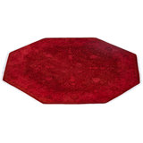 Overdyed Hand-Knotted Wool Modern-Contemporary Rust Area Rug 6' 1" x 6' 1"