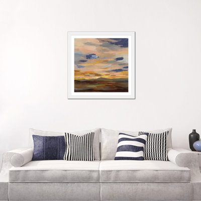 " High Desert Sky III Navy " by Silvia Vassileva
