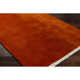 Clio Hand Loomed Wool Area Rug in Red