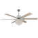 Leisel 65" 6 - Blade Crystal Chandelier Ceiling Fan with Lights and Remote, 6 Speeds Reversible Ceiling Fan