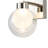 Crewe - 1-Light Wall Sconce - Polished Nickel Finish - Clear outer with Frosted inner Glass Shade