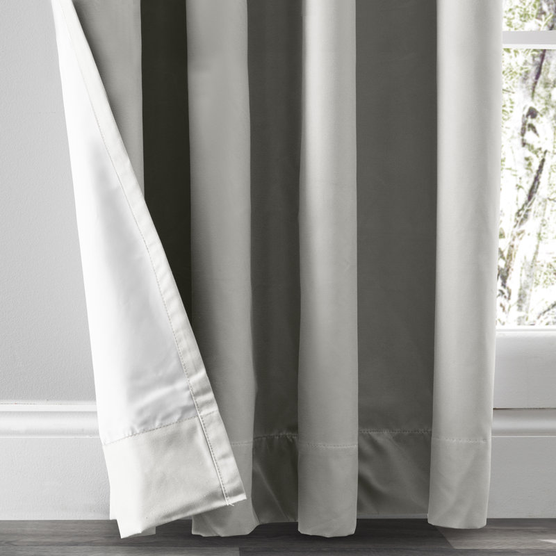 Helgha Blackout Curtain Single Panel, Bone, 52" x 96"