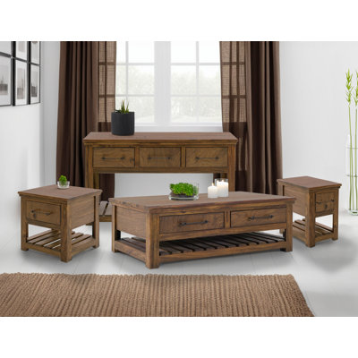 Table basse 4 tiroirs