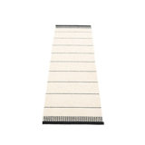 Belle Striped Area Rug in Black/Off White