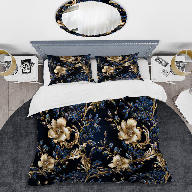 Ensemble de housse de couette Halid, Housse de couette pour grand lit et 2 taies décor