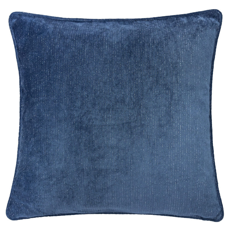 Velvet Reversible Throw Pillow, Dark Blue