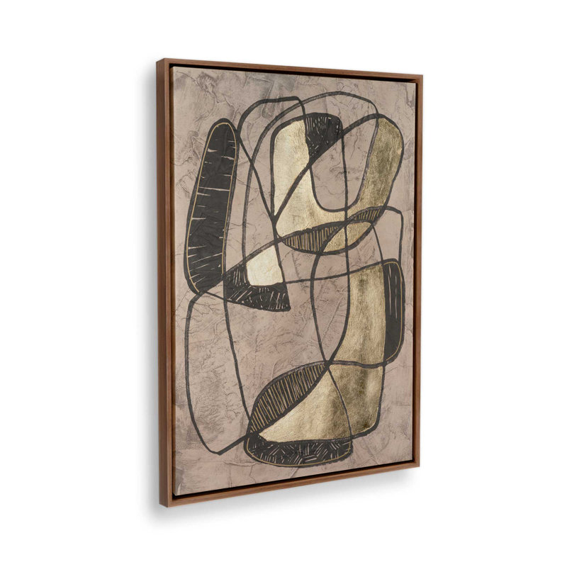«Interaction II» par June Erica Vess, reproduction d'art, H 40 po x l 30 po, Brun