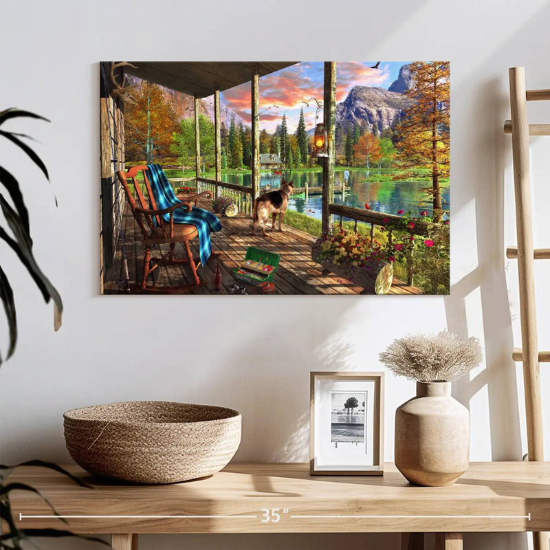 Mountain Cabin Home, H 16 po x l 24 po