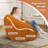 Compression Pumpkin Bean Bag Sofa For Adults, Soft Teddy Fabric Bean Bag Chair-2043007563