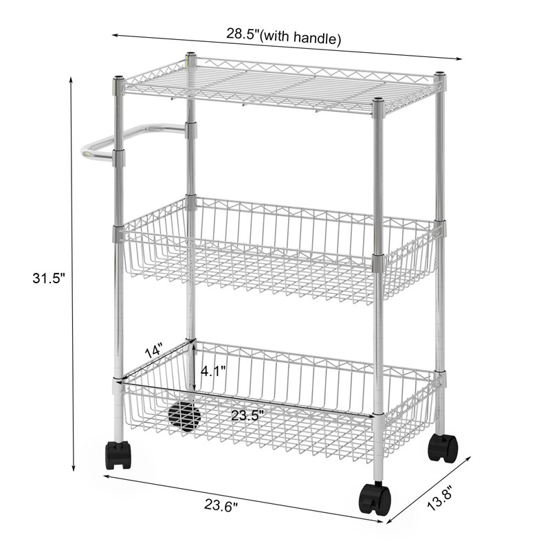 80cm H x 60cm W Cart
