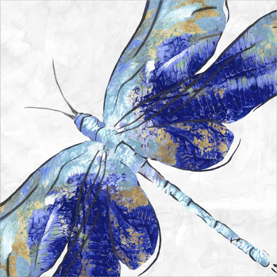 " Blue Dragonfly " Graphic Art Print