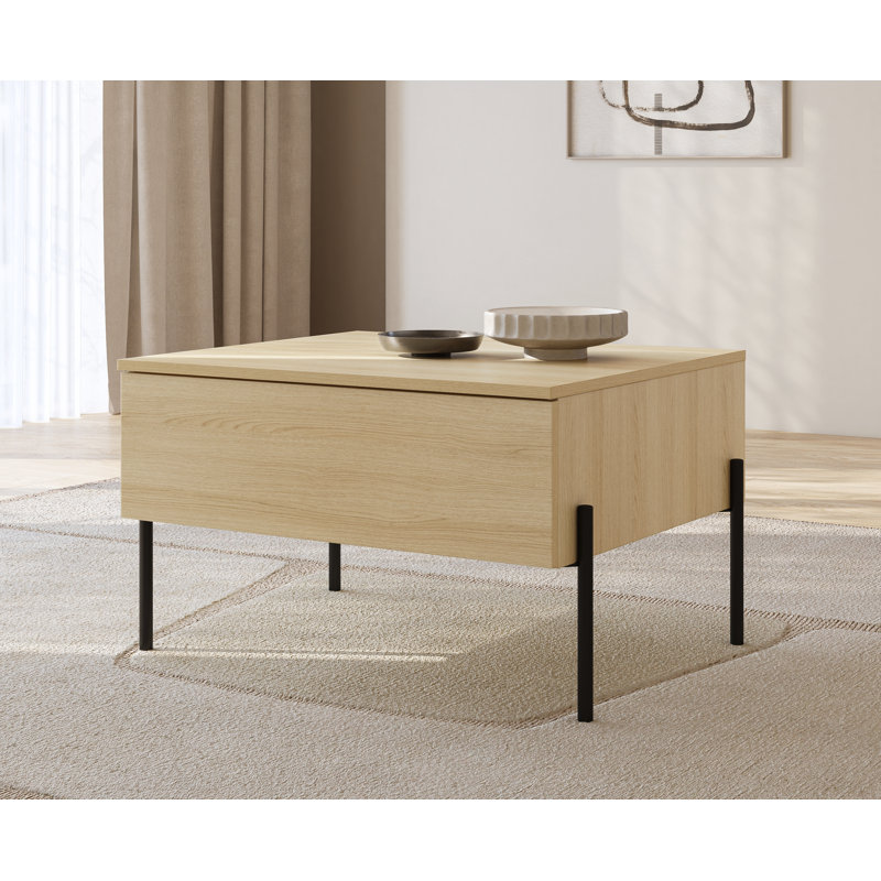 Ore Coffee Table with Storage, Beige