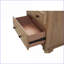 Table de chevet 2 tiroirs couleur sable avec ports USB - Rangement compact pour chambre à coucher