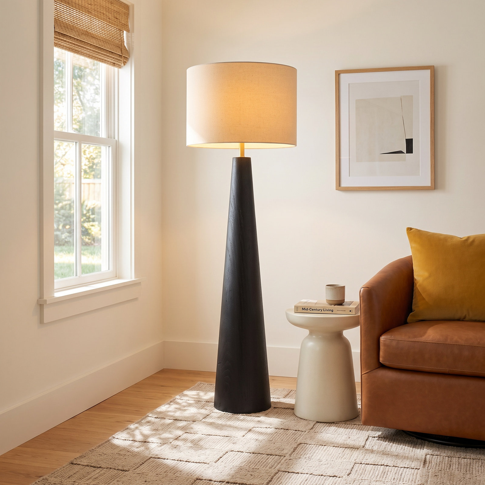 Vaila 53" Floor Lamp, Black
