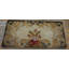 Tapis crocheté crème à motif ouvert