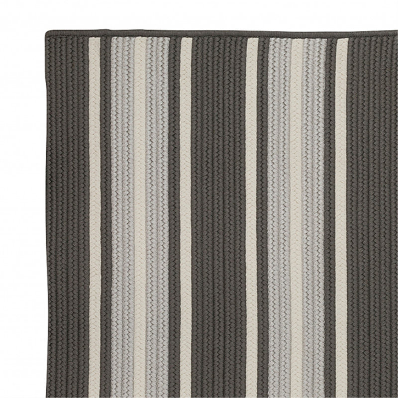 Madalynn Striped Indoor / Outdoor Rug, Rectangle 4' x 6'
