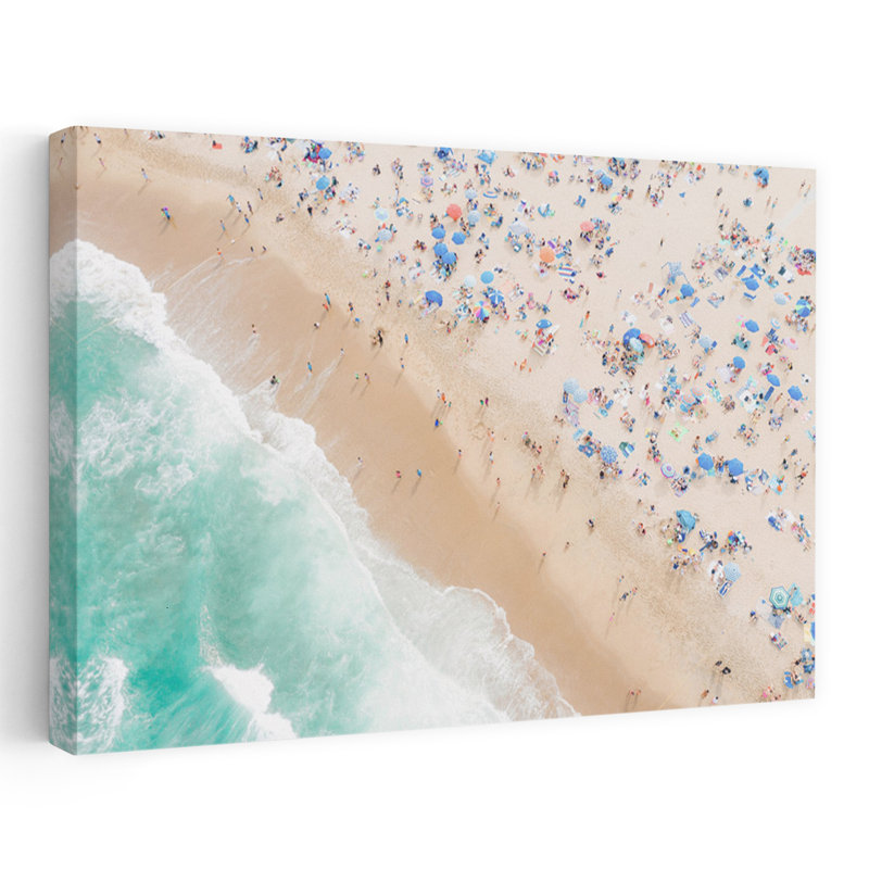 «Summer Bliss Contemporary Beach», art mural, H 40 po x l 60 po