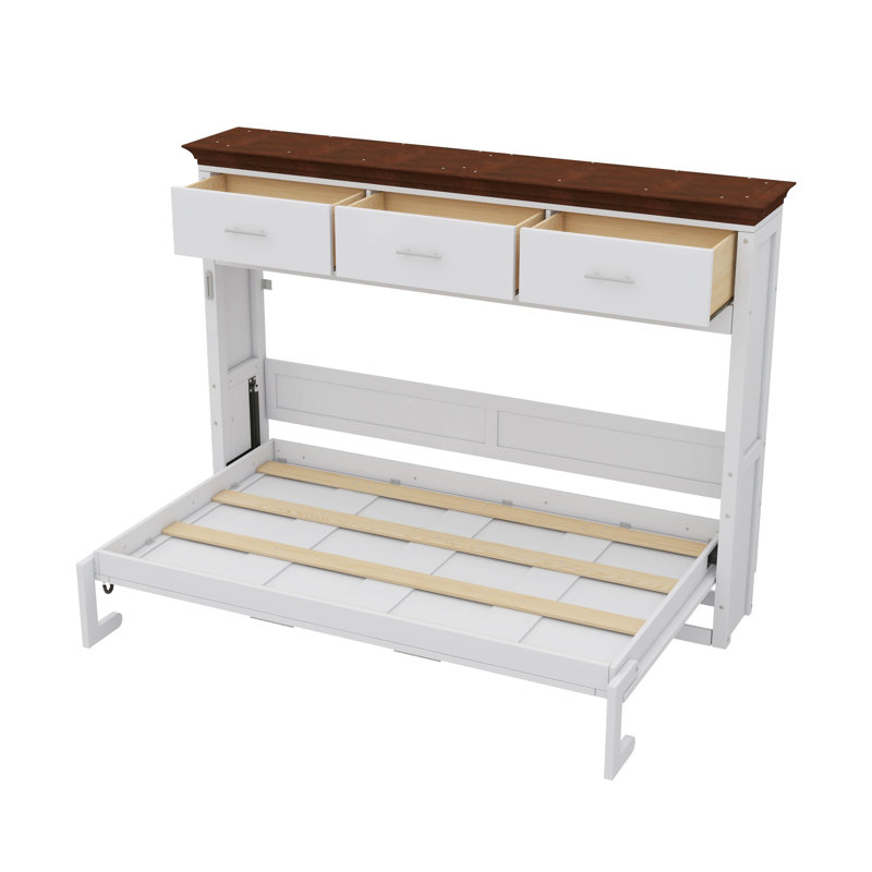 Twin-Size Murphy Bed Equipped With Drawers