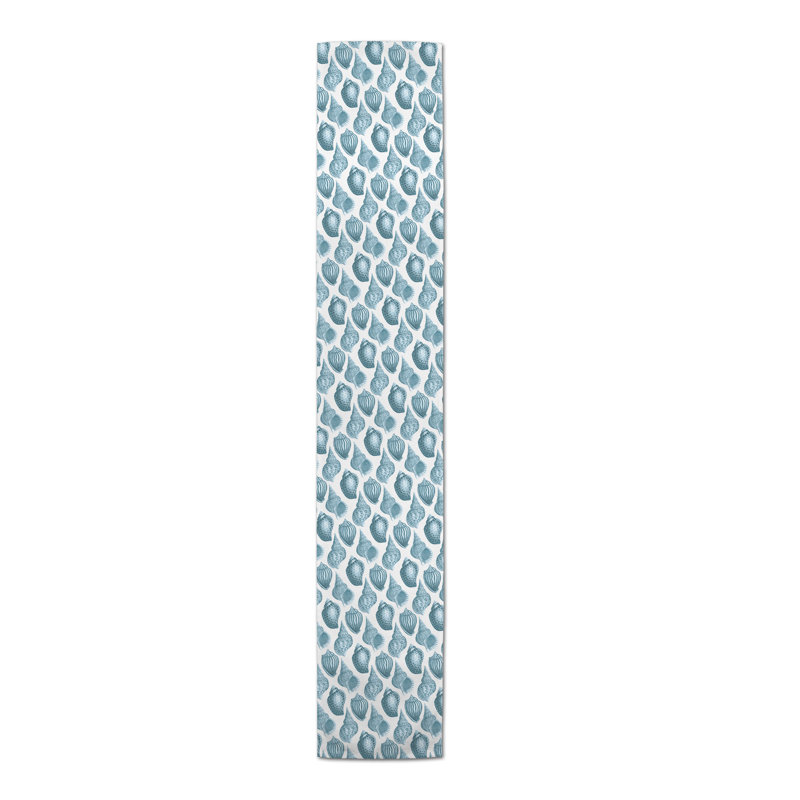 Chemin de table géométrique McKay, L 72 po x l 16 po, Slate Blue, Hummel Geometric