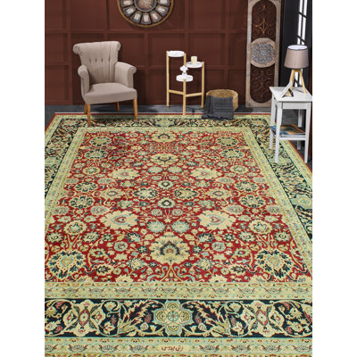 Vegetable-dyed Pak-Persian Doina Burgundy Rug