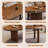 Brown Unique shape Solid Wood Pine wood Dining table-1544672675