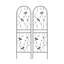 Paquet de 4 treillis de jardin en métal antirouille pour plantes grimpantes