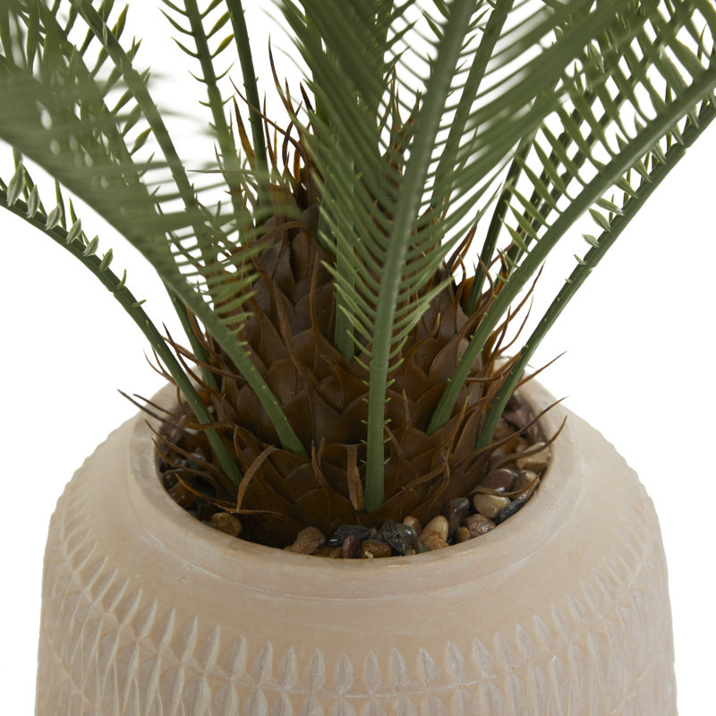 35.5'' Faux Palm Plant in Pot